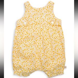 Rosie Pope Baby Yellow Pattern Bubble Romper 
Size 6Mon